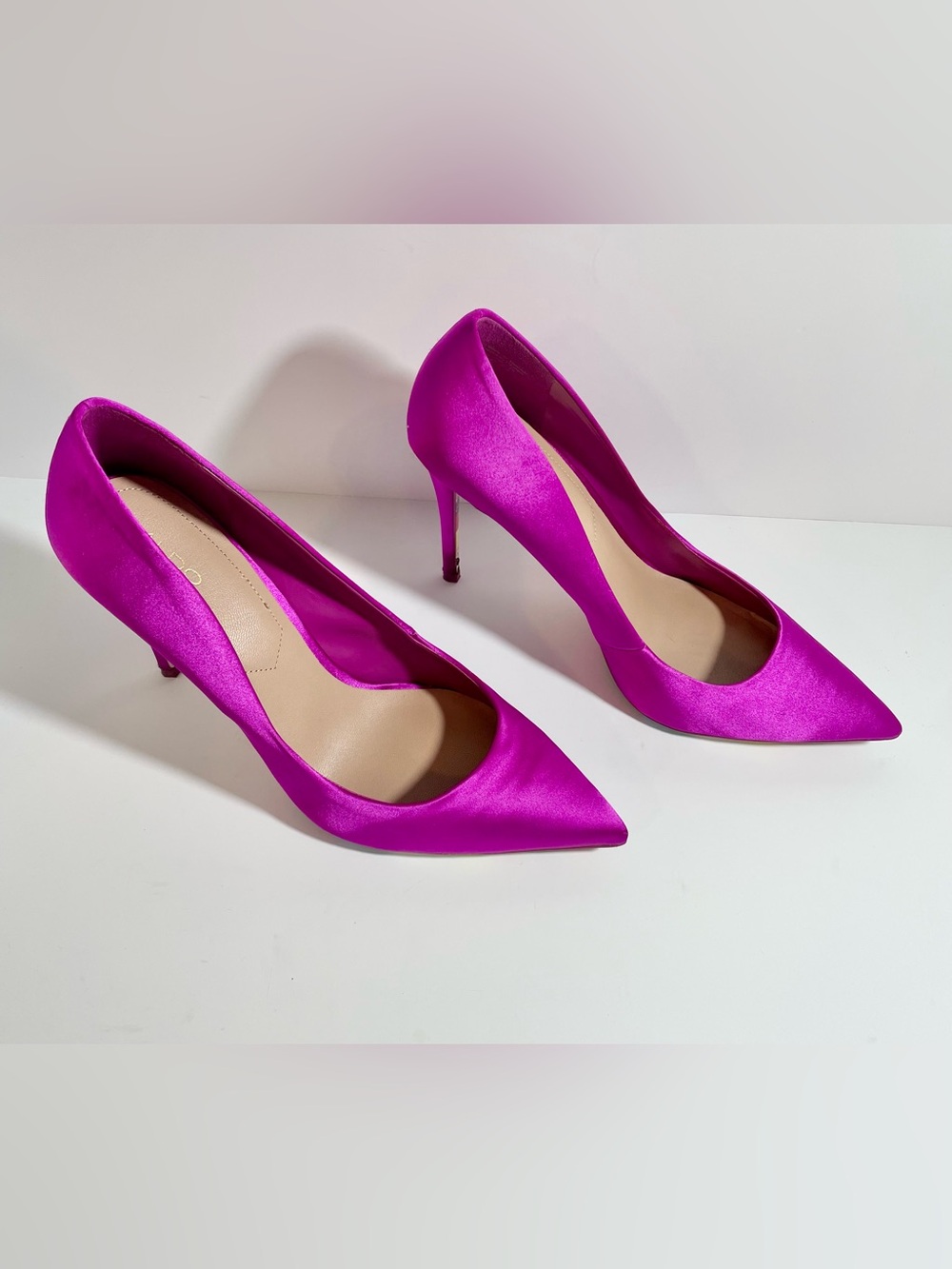 ALDO Fuchsia Satin High Heel Pump - Picture 10 of 13